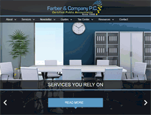 Tablet Screenshot of farbercpa.com